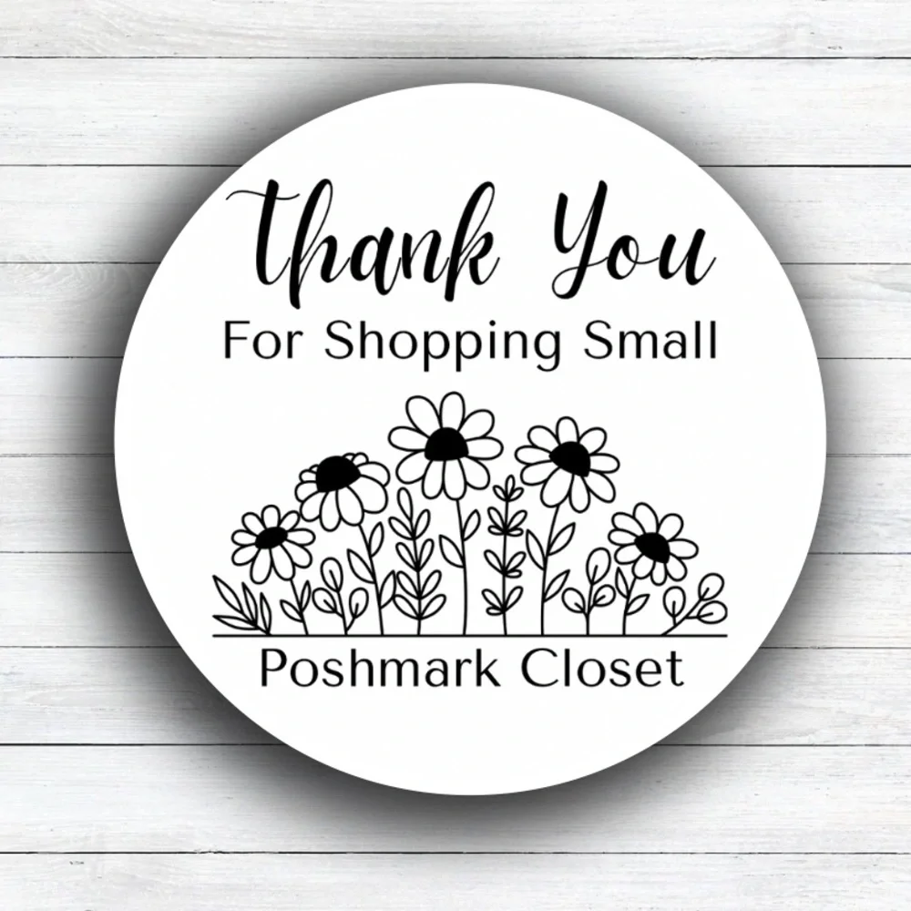 100 Personalized Thank You Poshmark Closet Stickers